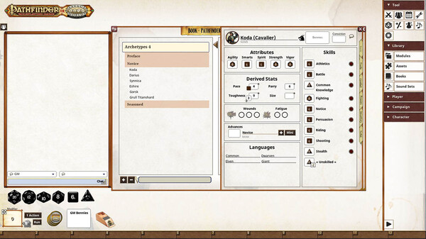 Fantasy Grounds - Pathfinder(R) for Savage Worlds: Archetype Set 4