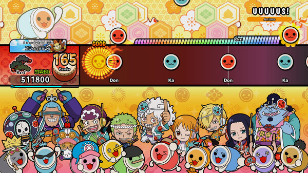 Taiko no Tatsujin: Rhythm Festival - One Piece Anime 25th Anniversary Collab. Pack