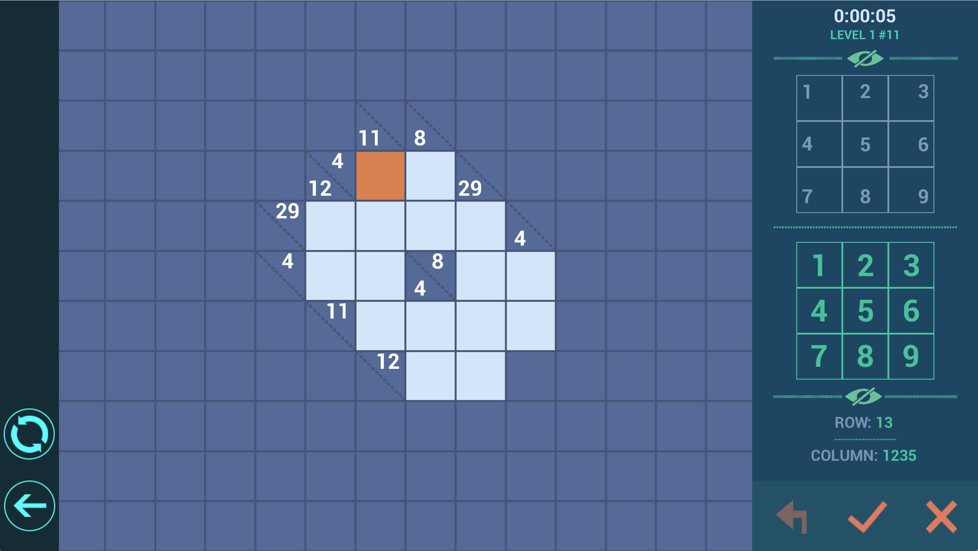 #5. Kakuro++ (Steam) Podle: Chaviro Software