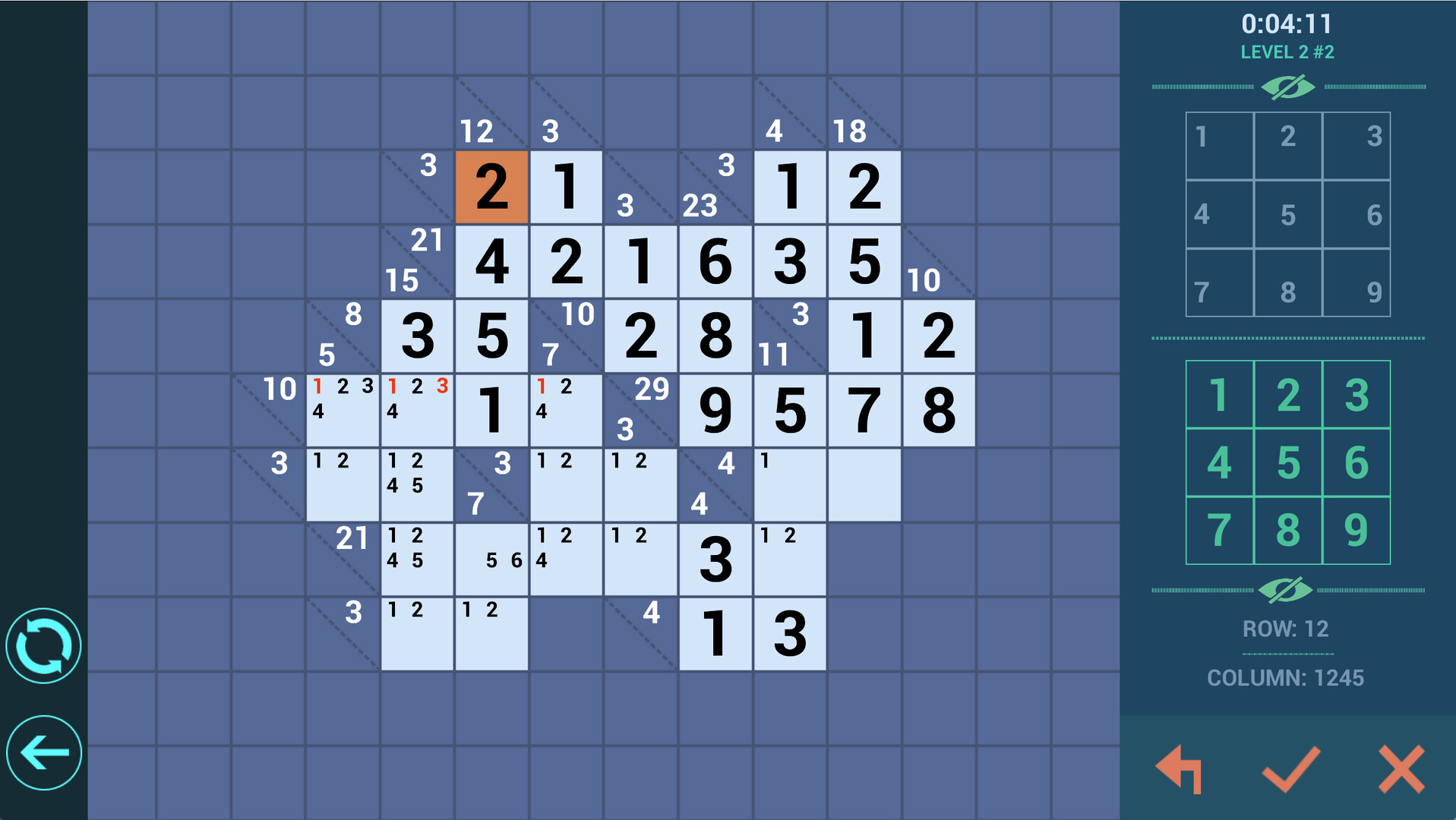 #2. Kakuro++ (Steam) Podle: Chaviro Software