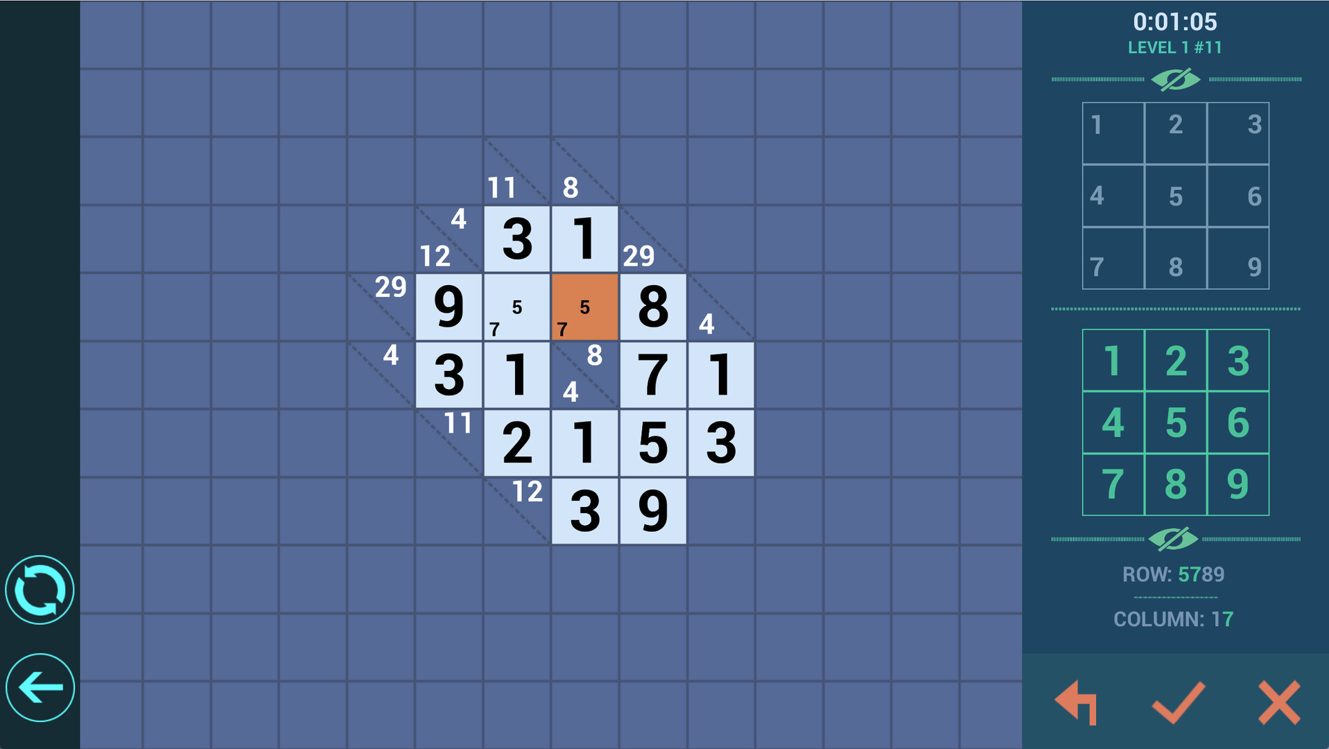 #1. Kakuro++ (Steam) Podle: Chaviro Software