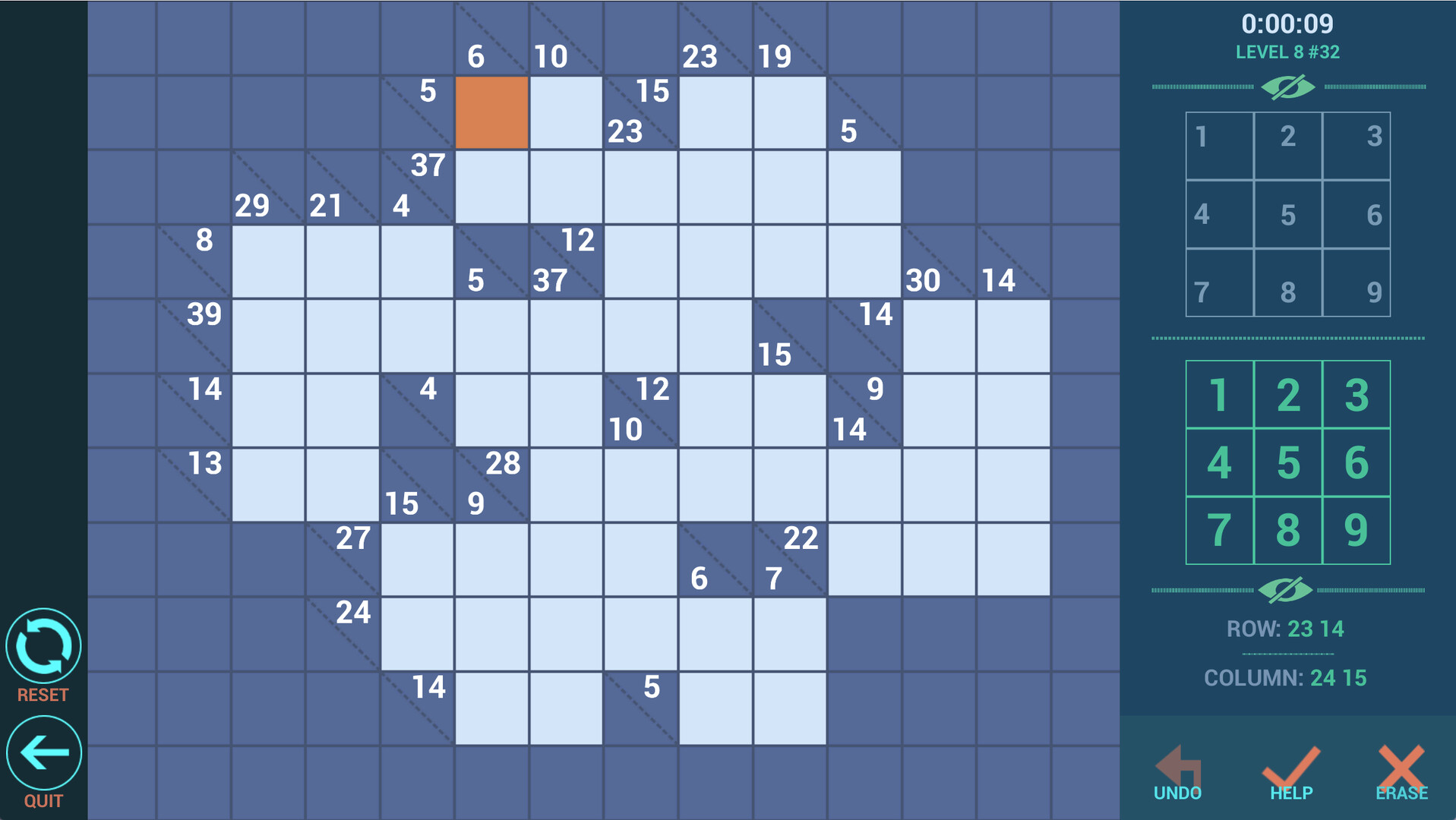 #4. Kakuro++ (Steam) Podle: Chaviro Software