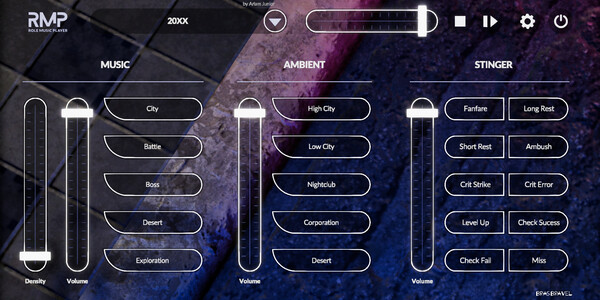 Screenshot z RMP: Role Music Player Screenshot z RMP: Role Music Player