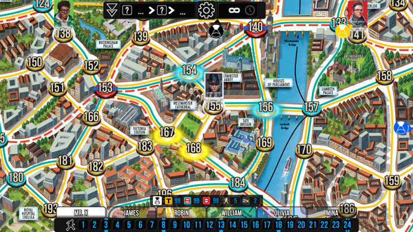 Screenshot z Scotland Yard