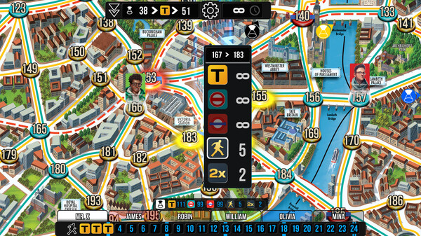 Скриншот из Scotland Yard Скриншот из Scotland Yard