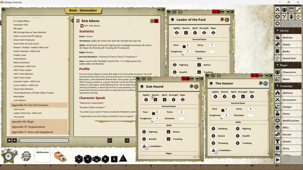 Fantasy Grounds - Skinwalker