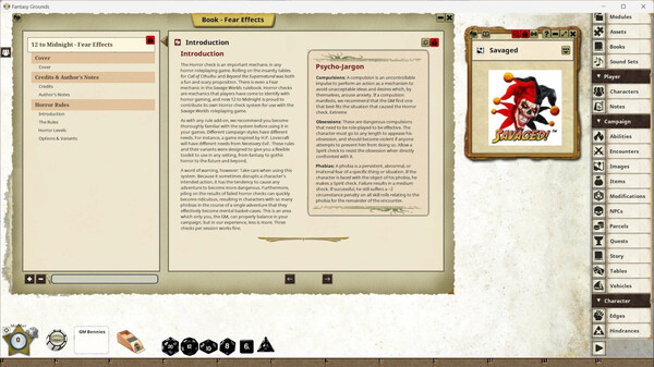 Fantasy Grounds - Fear Effects