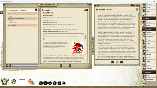 Fantasy Grounds - Fear Effects
