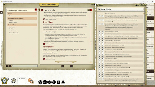 Fantasy Grounds - Fear Effects