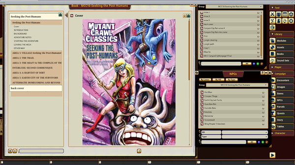 Fantasy Grounds - Mutant Crawl Classics #10: Seeking the Post-Humans