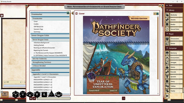 Fantasy Grounds - Pathfinder Society Scenario #5-07: Sewer Dragon Crisis