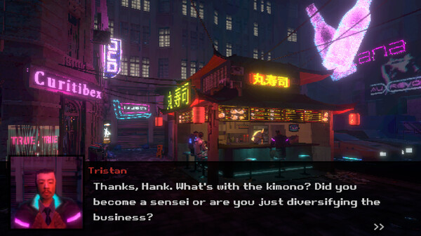 Screenshot of Au Revoir gameplay showing in-action mechanics