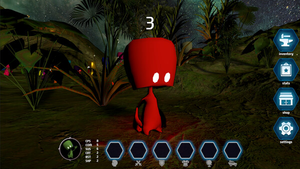 Screenshot of Muggo Clicker gameplay showing in-action mechanics