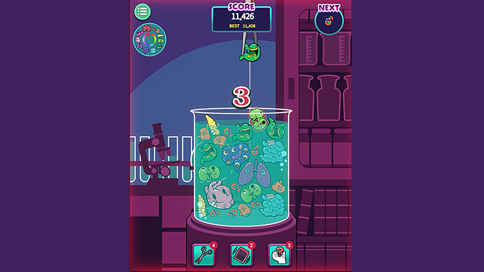 #5. OrganGame-MergePuzzle- (Steam) Podle: Loxarc Inc.