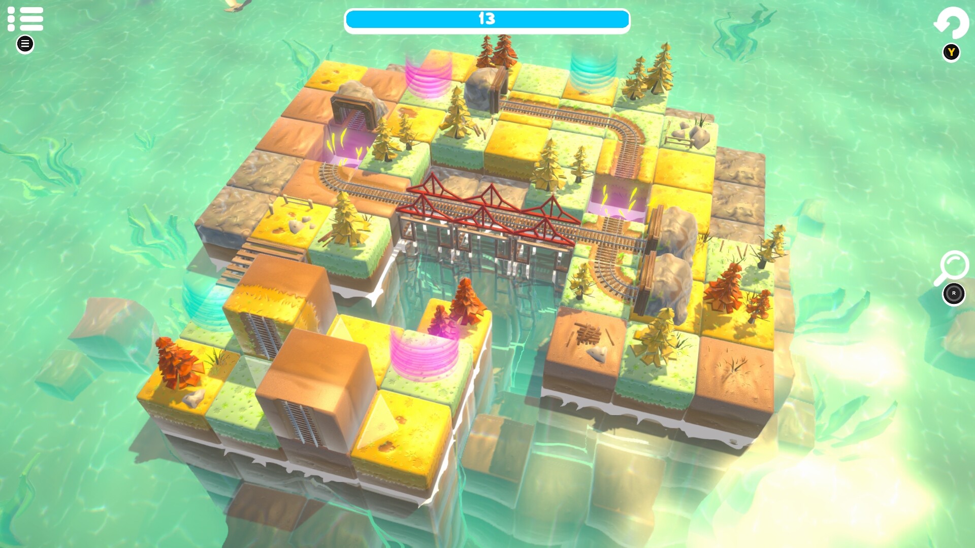 #7. Cube Railway - Puzzle (Steam) Av: Colossus Game Studio