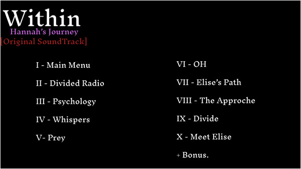 Within : Hannah's Journey Soundtrack screenshot 1