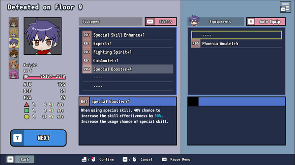 Screenshot z Dungeon Flowy