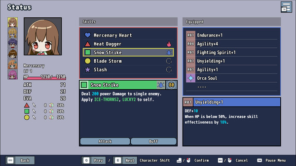 Screenshot z Dungeon Flowy