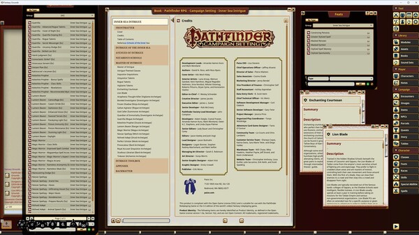 Fantasy Grounds - Pathfinder RPG - Campaign Setting: Inner Sea Intrigue