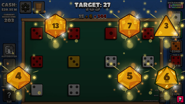 Screenshot z Incremental Dice