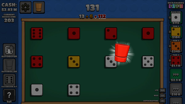 Screenshot z Incremental Dice