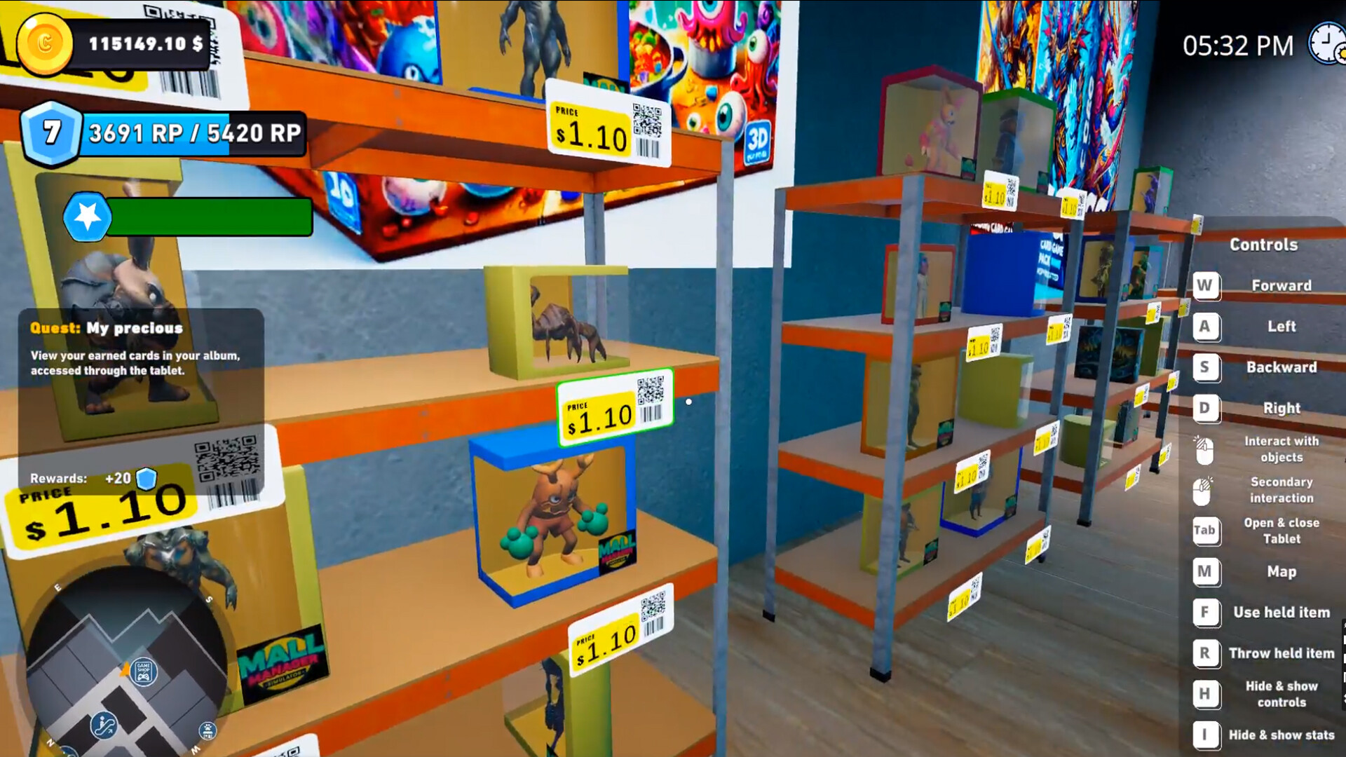 #9. MALL MANAGER SIMULATOR (Steam) Por: KINETIC MOBILE GAMES