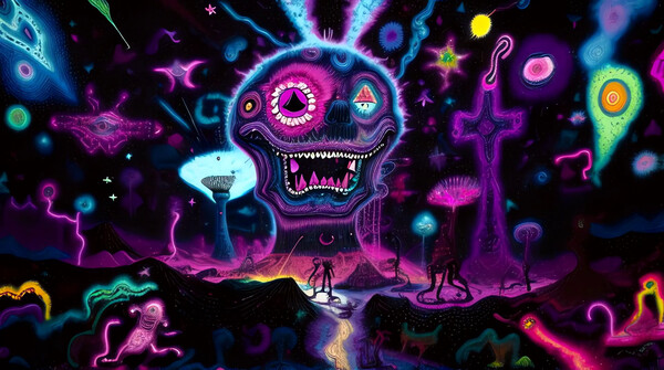 Screenshot z AI-VJ - Rock Visuals