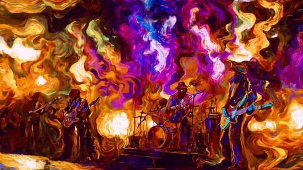 Screenshot z AI-VJ - Rock Visuals