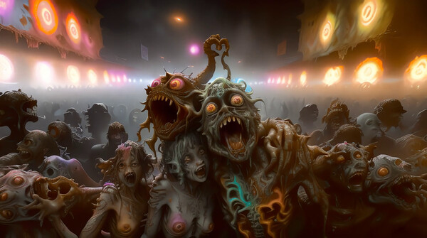 Screenshot z AI-VJ - Horror Visuals