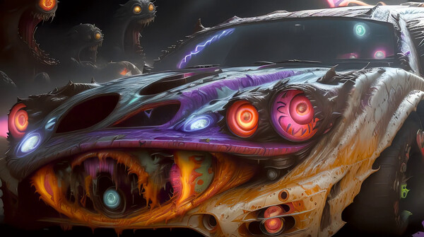 Screenshot z AI-VJ - Horror Visuals