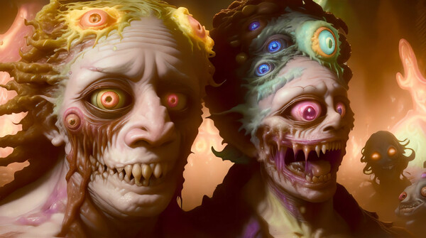 Screenshot z AI-VJ - Horror Visuals