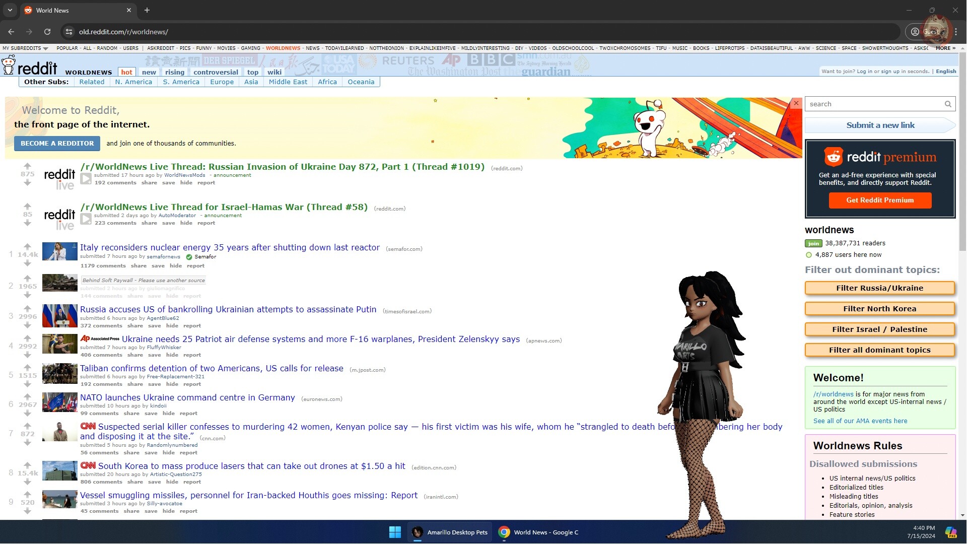 Amarillo's Desktop Pets screenshot #3