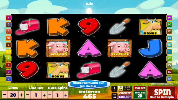 More Panda Slot Creator - Farmland Fun Theme Addon screenshot 1