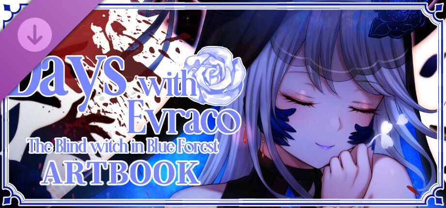 Days with Evraco: The Blind witch in Blue Forest DLC- Artbook cover art