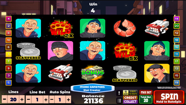 More Gangsters Slot Creator - Gangsters Theme Addon screenshot 1