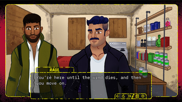 Screenshot 4 of DESERT OF ASH: a Post-Apocalyptic Gay Sex Simulator - final gameplay screenshot