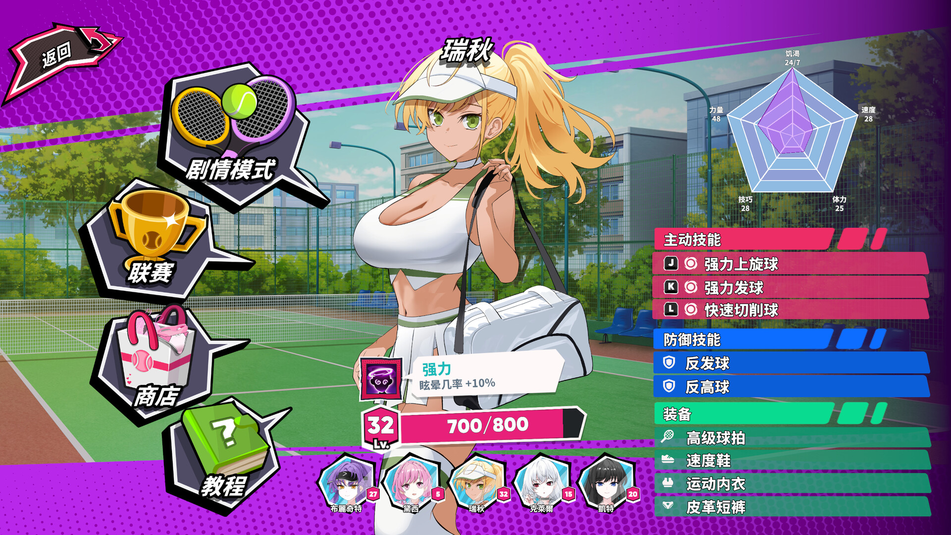 网球天使EX-爆衣网球|Academy Love Saga Tennis Angels EX|1.01