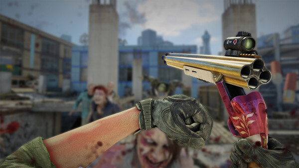 Скриншот из World War Z: Aftermath - Golden Bloom Weapon Skins Pack