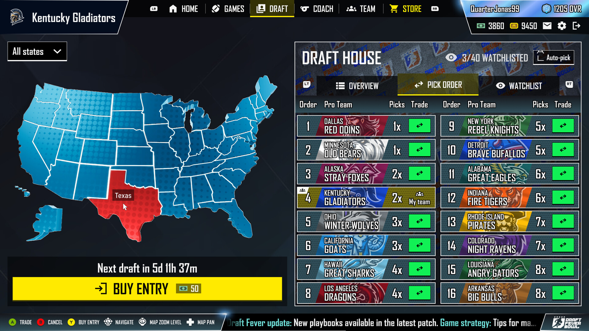 Draft Fever Bowl screenshot #8
