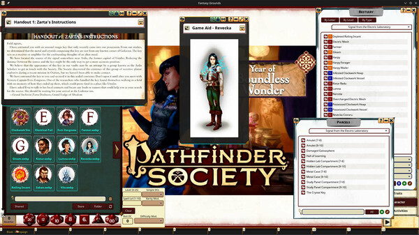 Fantasy Grounds - Pathfinder 2 RPG - Pathfinder Society Scenario 4.06 - Signal from the Electric Laboratory