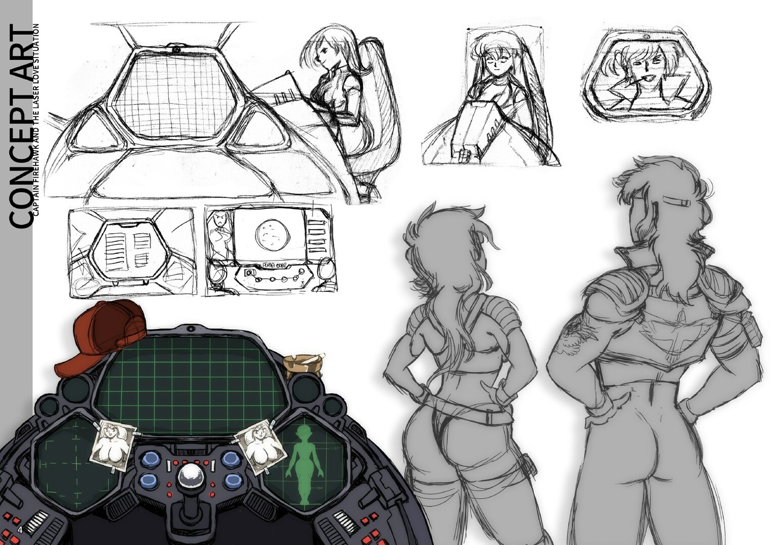 Captain Firehawk - Artbook screenshot screenshot 2