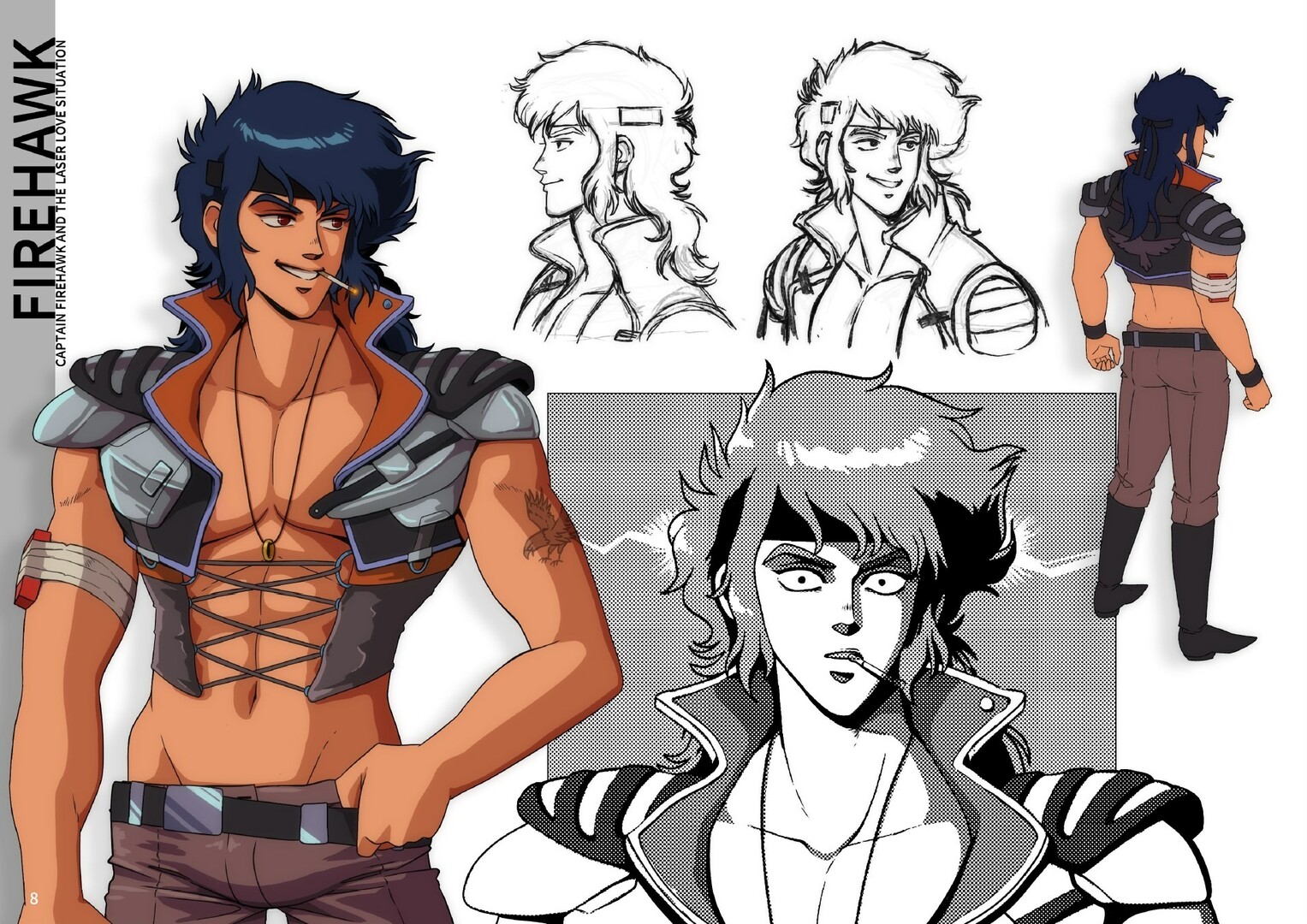 Captain Firehawk - Artbook screenshot screenshot 1