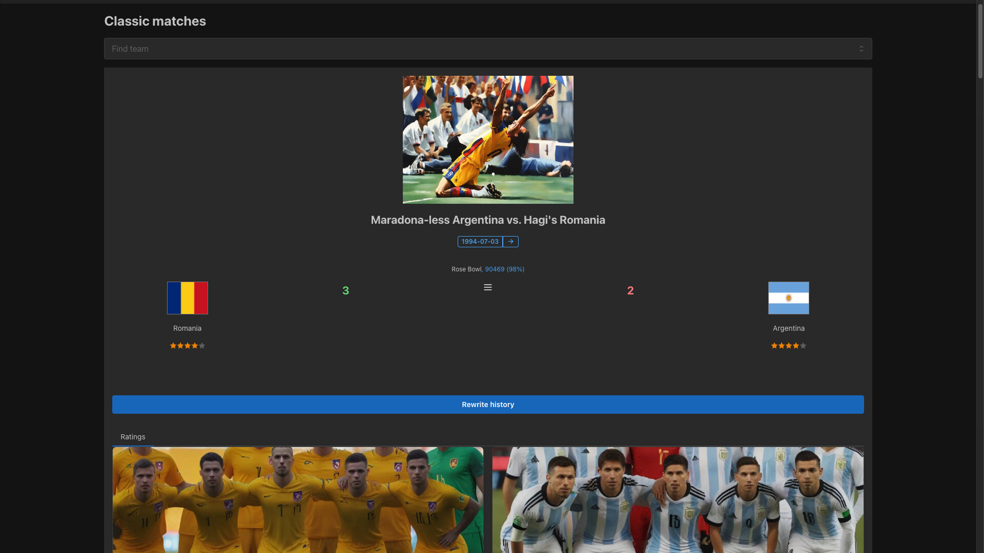 Forever World Cup Simulator