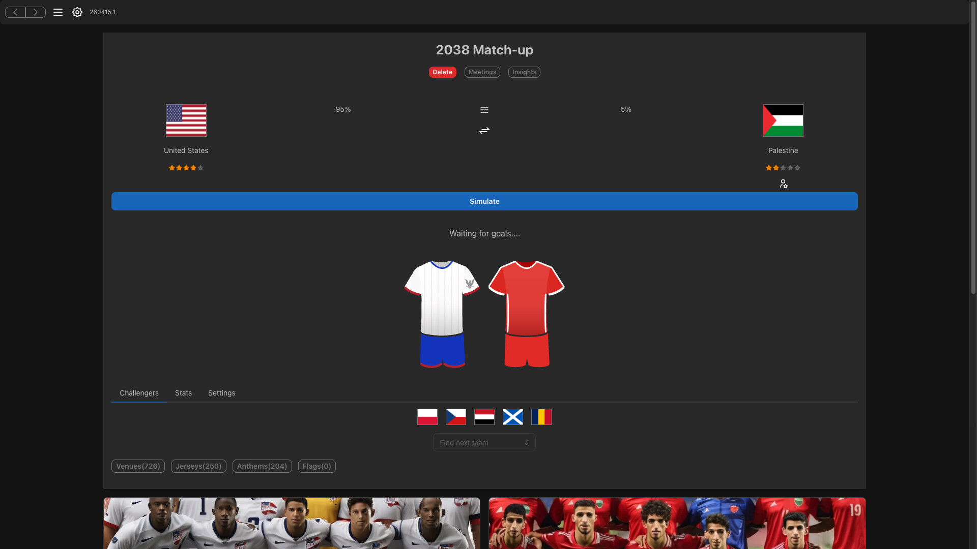 Forever World Cup Simulator