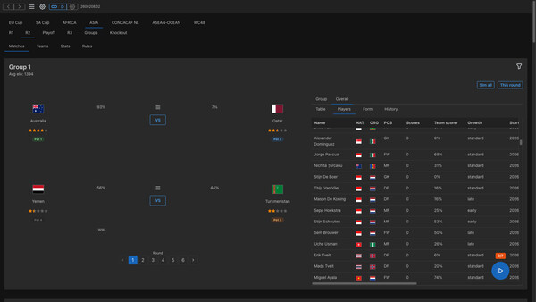 Forever World Cup Simulator
