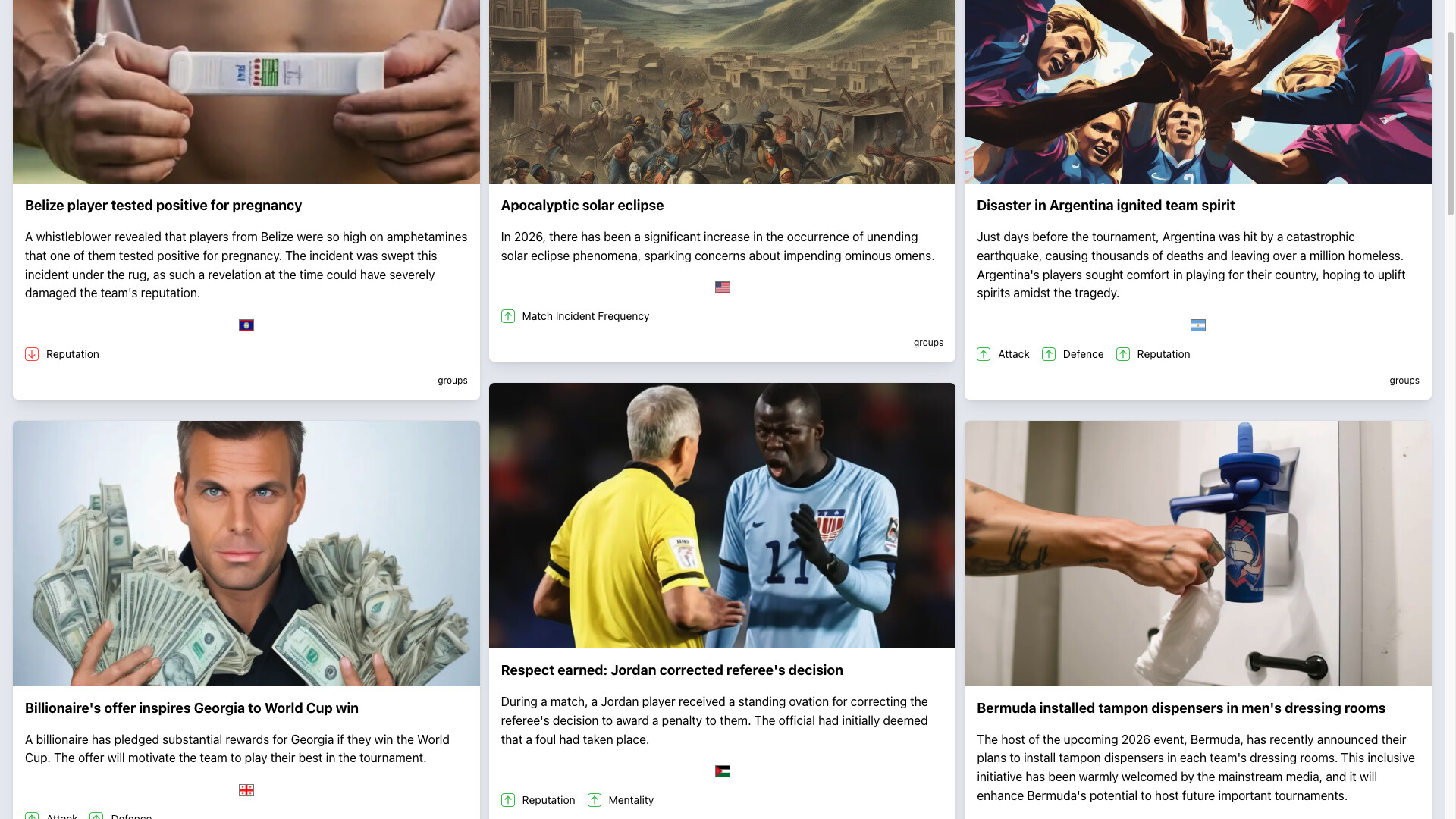 Forever World Cup Simulator