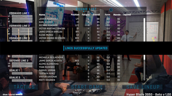 Screenshot of HyperBlade 2050 - Dystopian Sports Manager