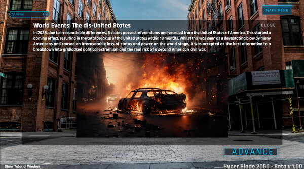 Screenshot of HyperBlade 2050 - Dystopian Sports Manager