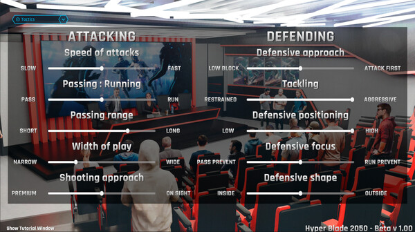 Screenshot of HyperBlade 2050 - Dystopian Sports Manager