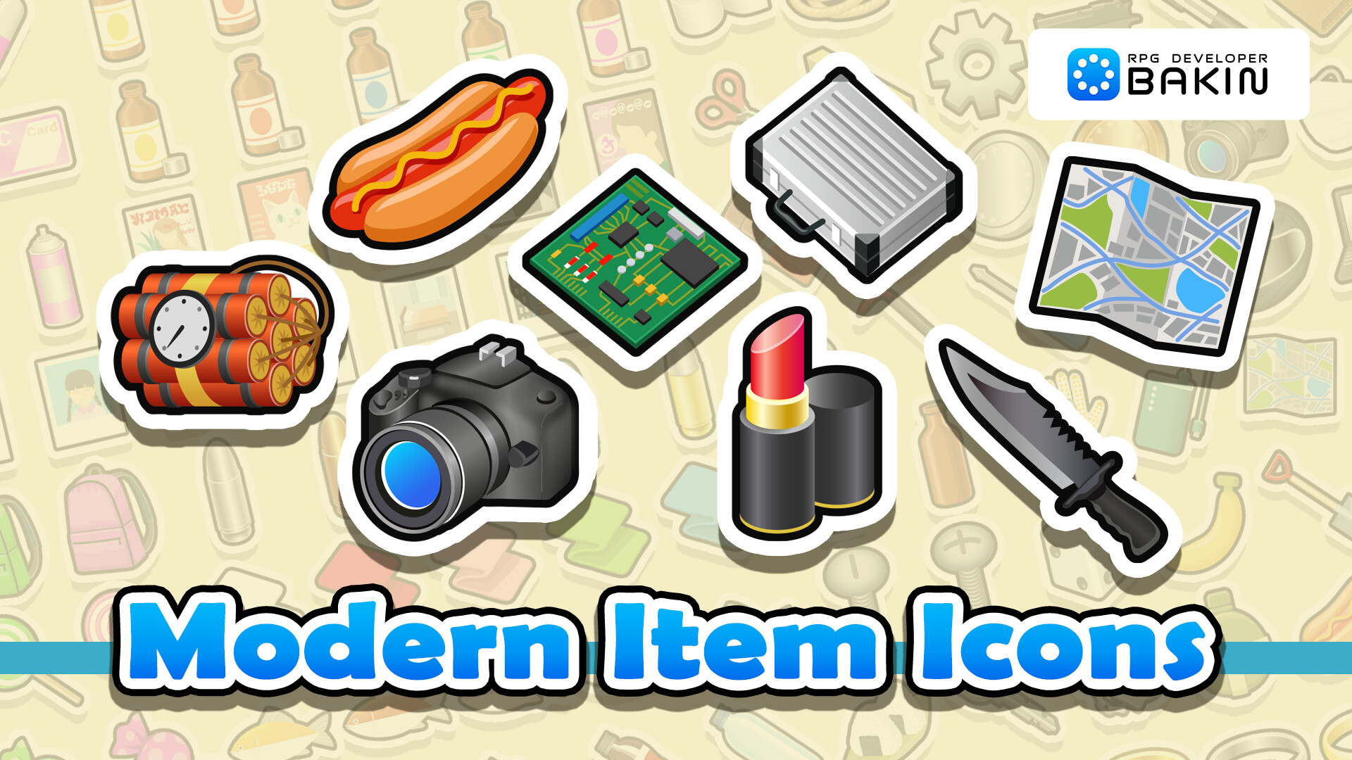 RPG Developer Bakin Modern Item Icons Featured Screenshot #1